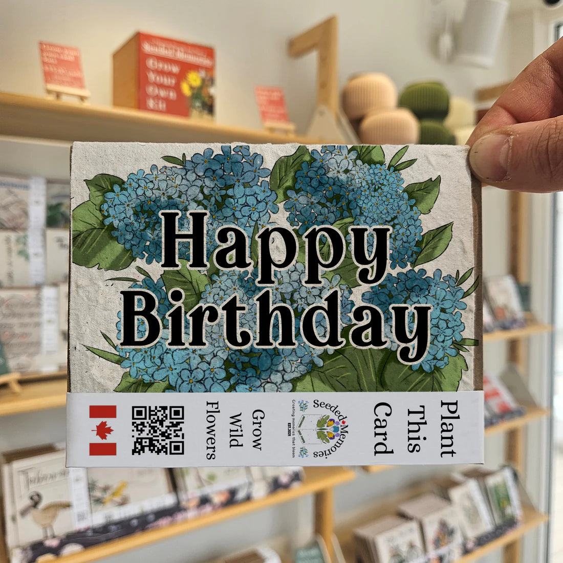 Seeded Paper Birthday Card - Ortencia