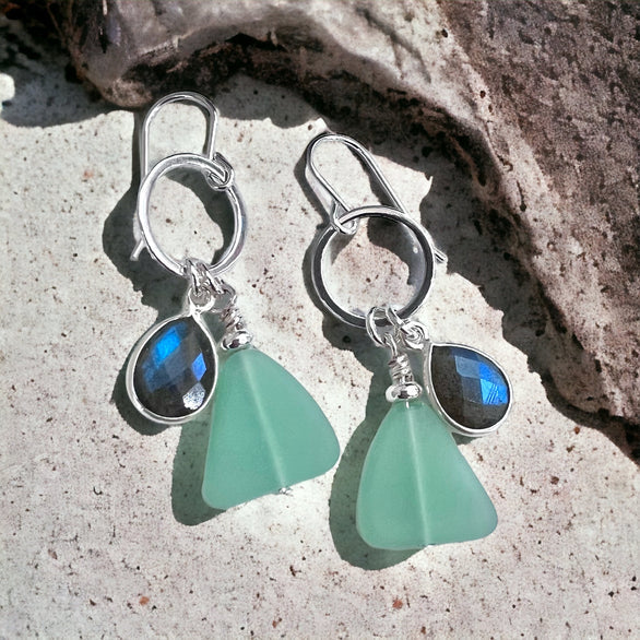 Boucles d'oreilles d'eau douce