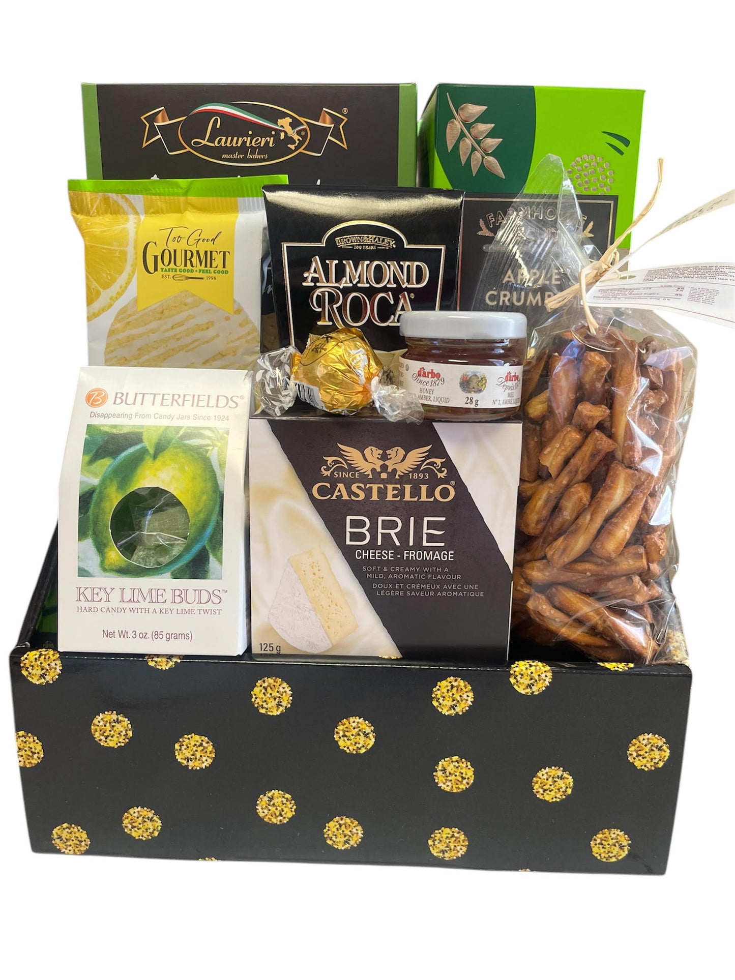 Gourmet Gift Set in Black and Gold Box