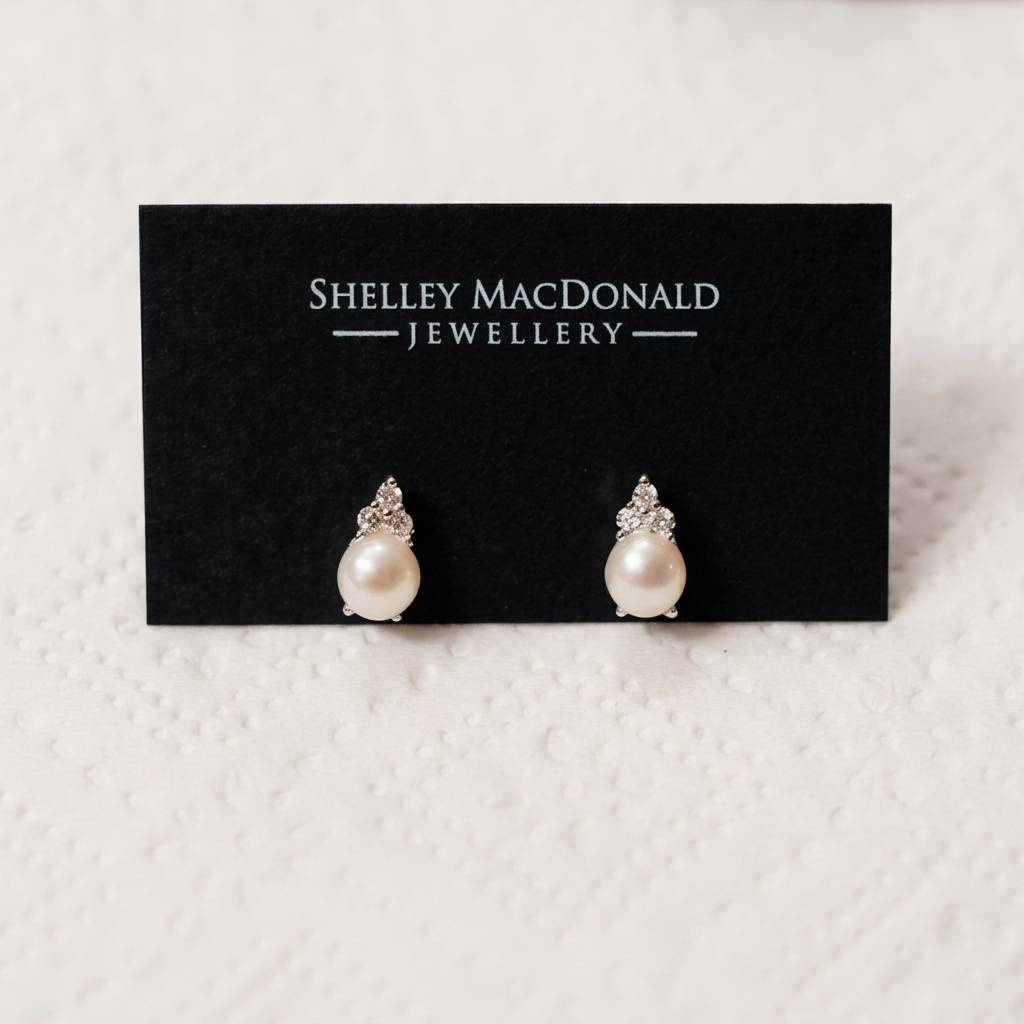 Improved Freshwater Pearl Stud Earrings photo