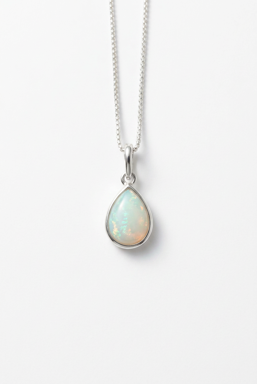 Improved Teardrop Opal Necklace photo