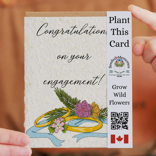 Seeded Paper Love Card  - Congratulations on Your Engagement