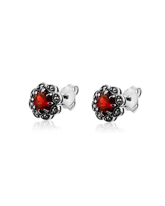 Garnet Stud Earrings