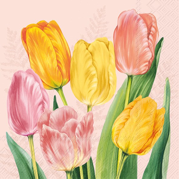 Serviettes cocktail printemps/été