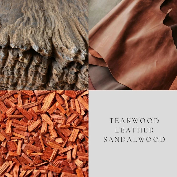 Teakwood & Leather Soy Candle