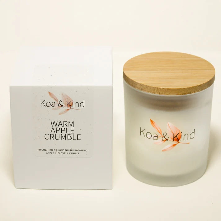 Warm Apple Crumble Soy Candle (8 oz)