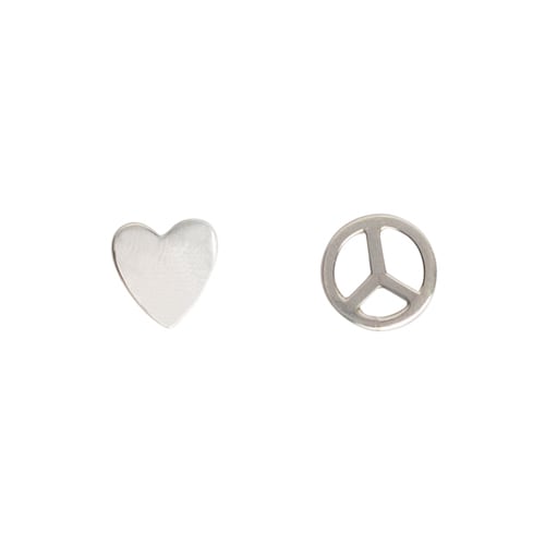 Peace and Love Stud Earring