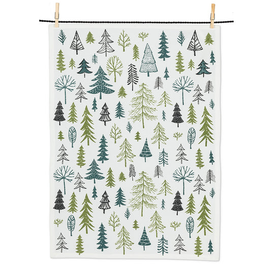 Allover Trees Tea Towel