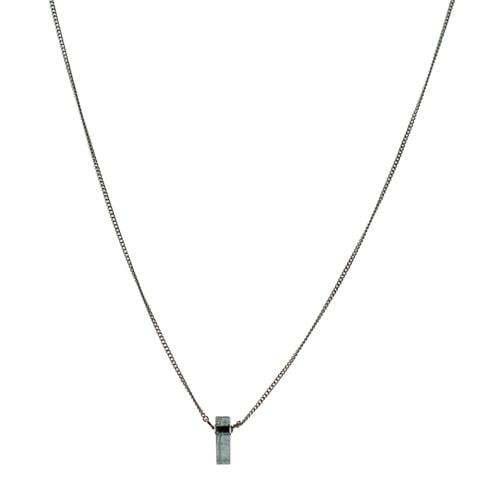 Collier en argent avec aigue-marine