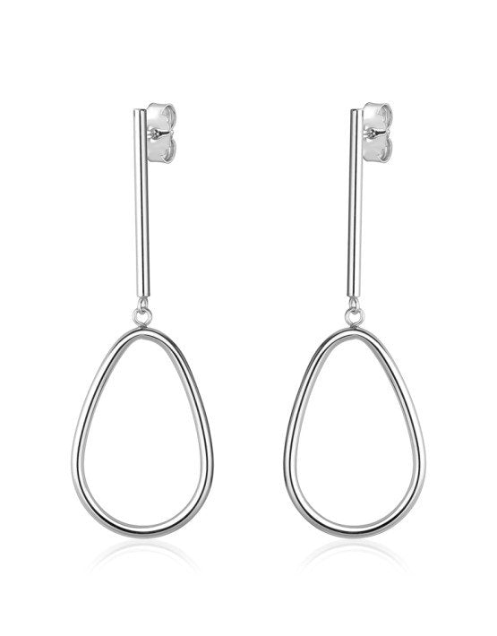 Drop Circle Earrings