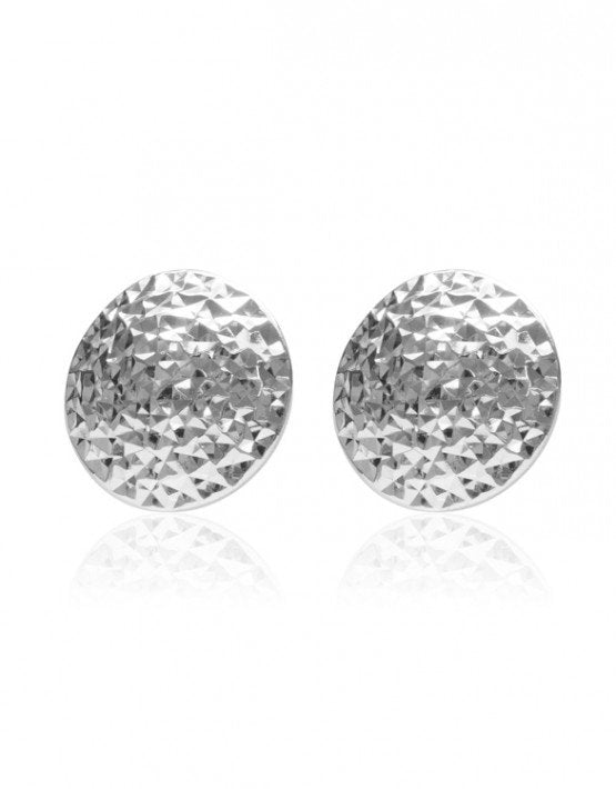 Round Silver Earrings