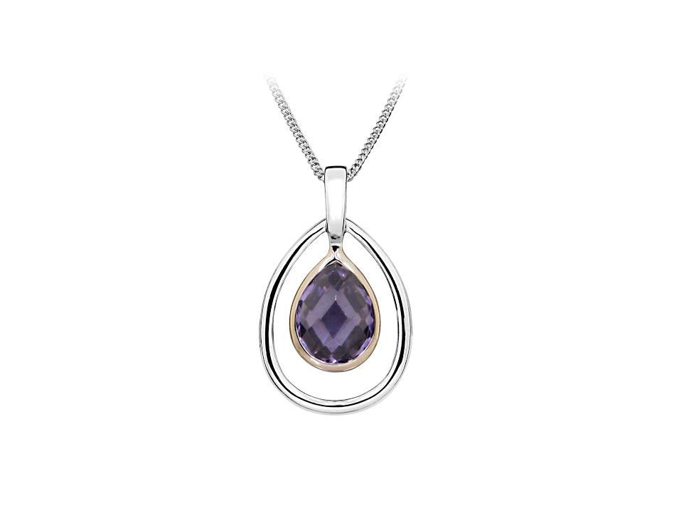 Teardrop Amethyst Pendant