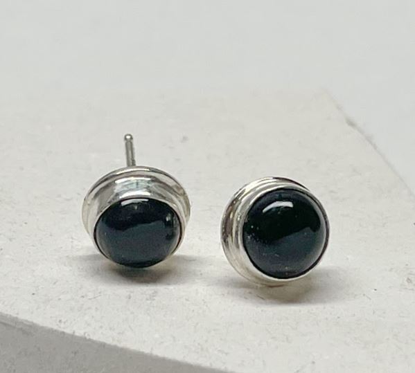 Black Onyx Stud Earrings