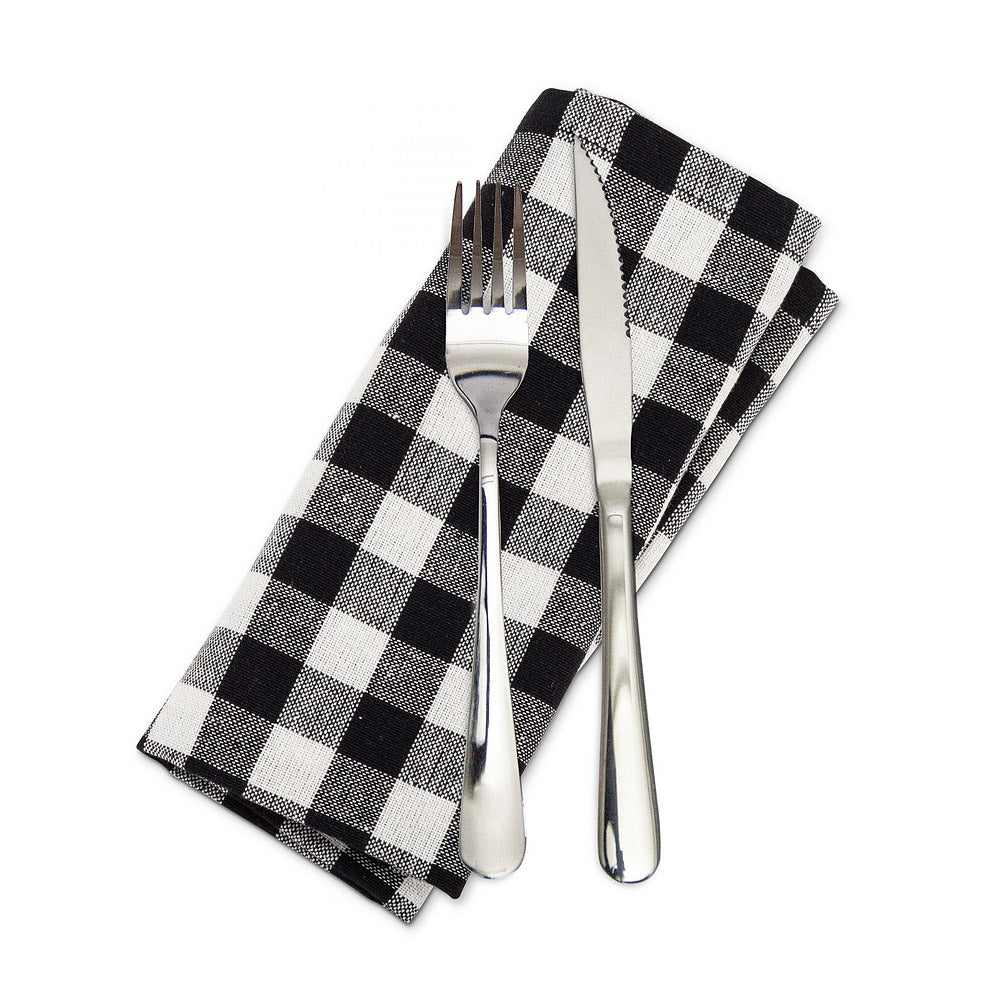 Buffalo Check Napkin Black and White