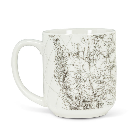 Canada Map and Curling House Mug