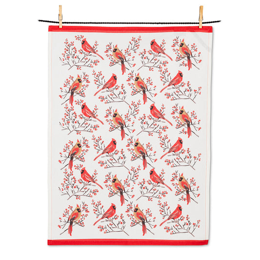 Cardinal Pair Tea Towel