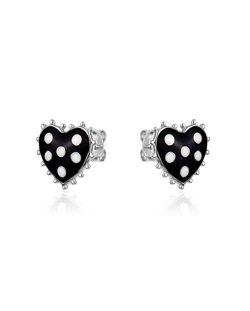 Heart Shaped Stud Earrings