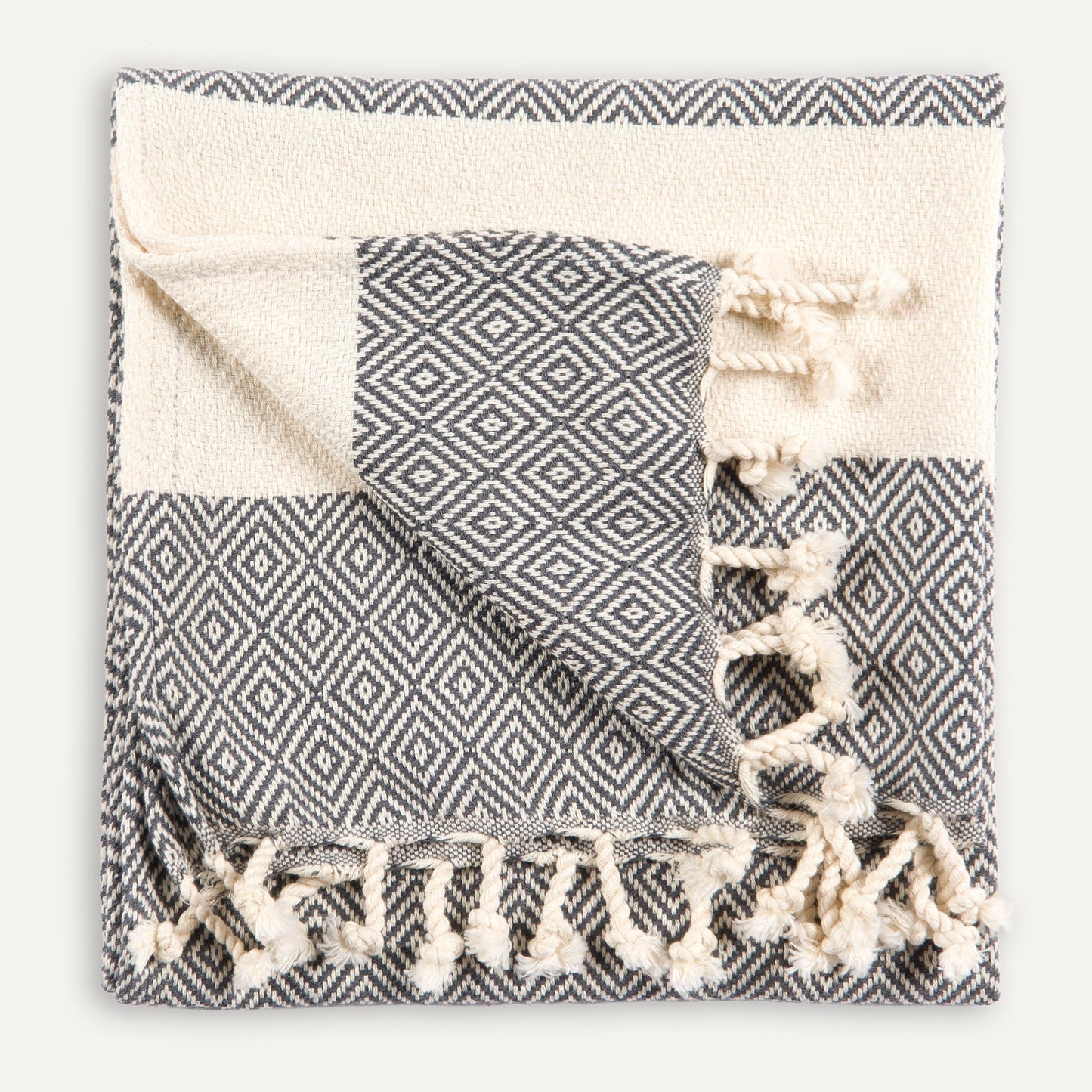 Diamond Hand Towel Slate