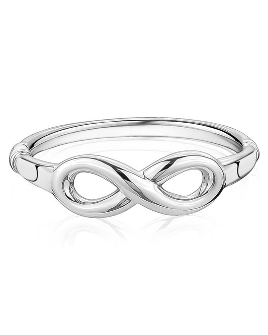 Infinity Sterling Silver Bangle