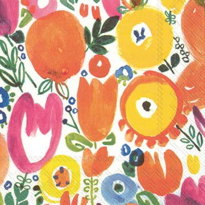 Serviettes cocktail printemps/été