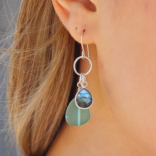 Boucles d'oreilles d'eau douce