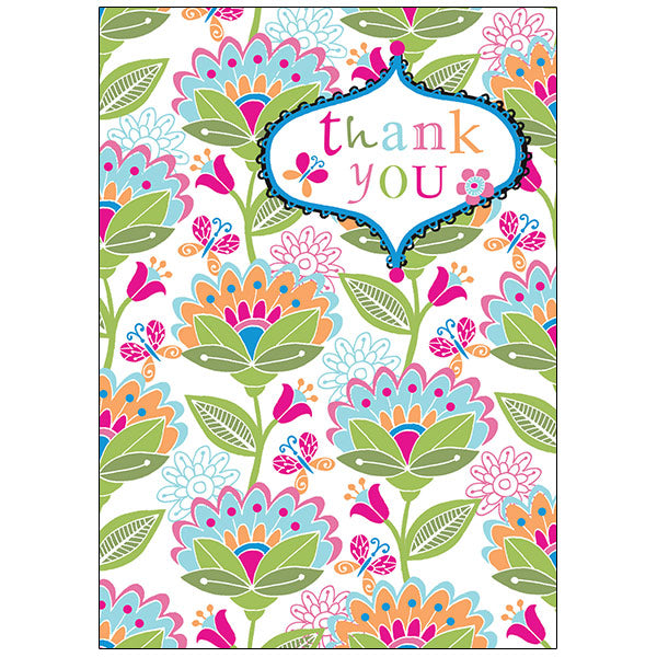 Floral Thank You Card