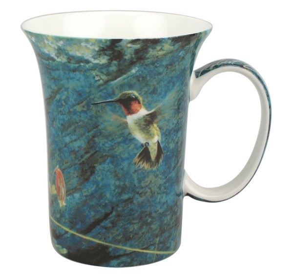 Bateman Ruby Throat and Columbine Mug