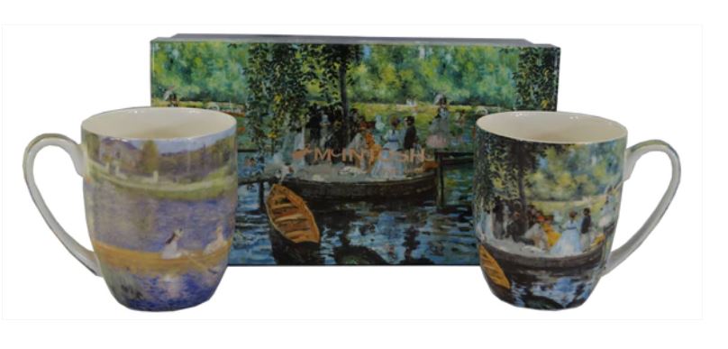 Renoir Boating Scenes Mug Pair