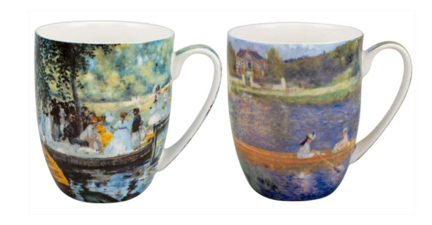Renoir Boating Scenes Mug Pair