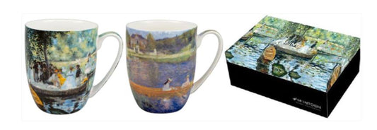 Renoir Boating Scenes Mug Pair