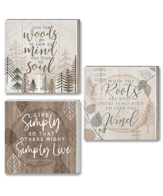 Wood Plank Sentiment Wall Plaque