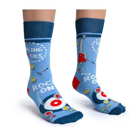 Curling Rocks Crew Socks