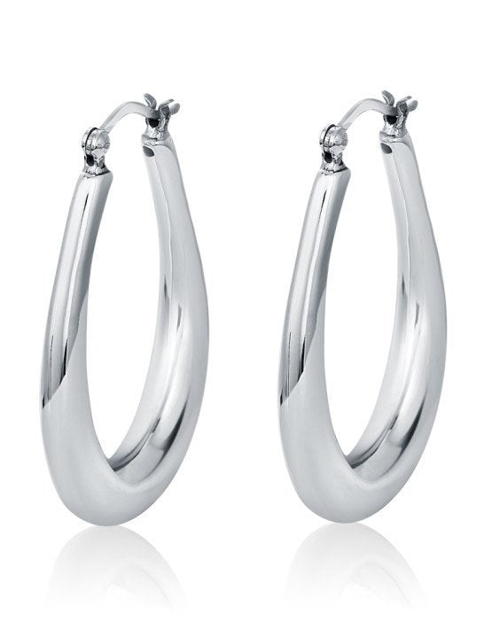 Smooth Hoop Earrings